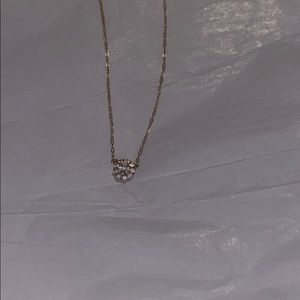 Swarovski Crystal gold necklace